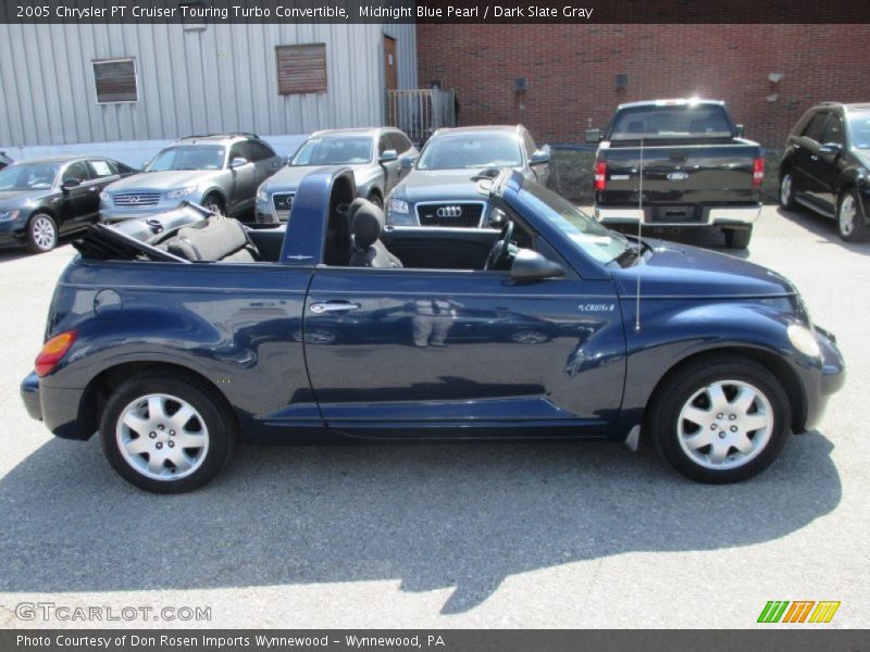 Midnight Blue Pearl / Dark Slate Gray 2005 Chrysler PT Cruiser Touring Turbo Convertible