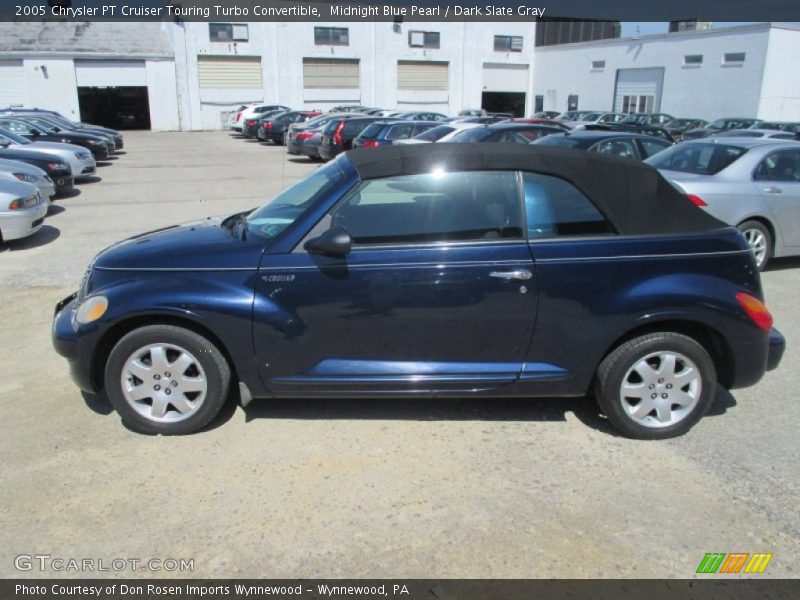 Midnight Blue Pearl / Dark Slate Gray 2005 Chrysler PT Cruiser Touring Turbo Convertible