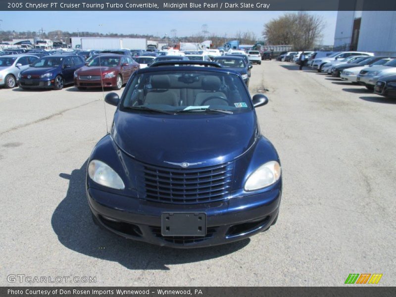 Midnight Blue Pearl / Dark Slate Gray 2005 Chrysler PT Cruiser Touring Turbo Convertible