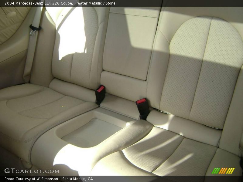 Pewter Metallic / Stone 2004 Mercedes-Benz CLK 320 Coupe