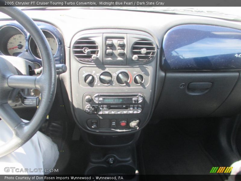 Midnight Blue Pearl / Dark Slate Gray 2005 Chrysler PT Cruiser Touring Turbo Convertible