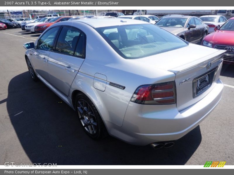 Alabaster Silver Metallic / Ebony/Silver 2007 Acura TL 3.5 Type-S