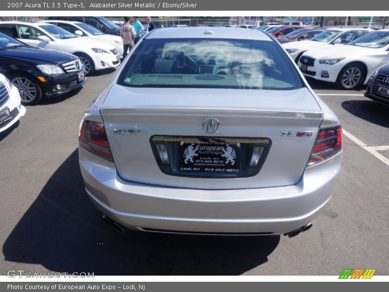 Alabaster Silver Metallic / Ebony/Silver 2007 Acura TL 3.5 Type-S
