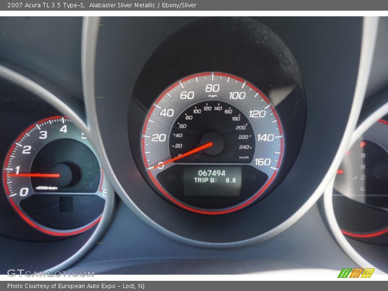 Alabaster Silver Metallic / Ebony/Silver 2007 Acura TL 3.5 Type-S
