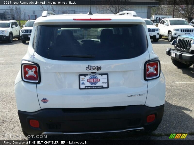 Alpine White / Black 2015 Jeep Renegade Limited