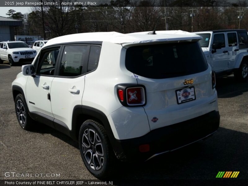 Alpine White / Black 2015 Jeep Renegade Limited