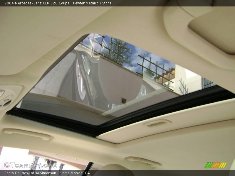 Pewter Metallic / Stone 2004 Mercedes-Benz CLK 320 Coupe