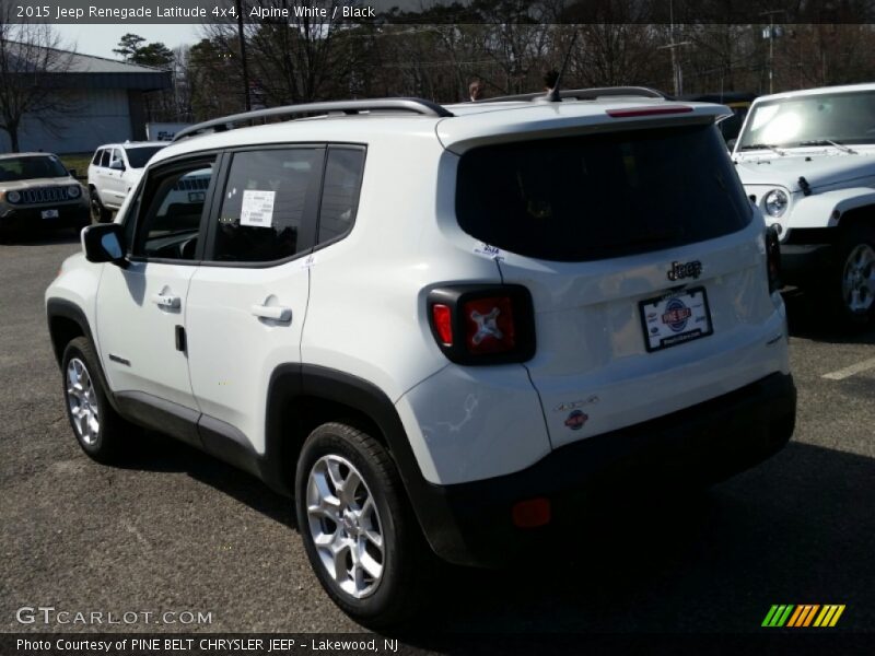 Alpine White / Black 2015 Jeep Renegade Latitude 4x4
