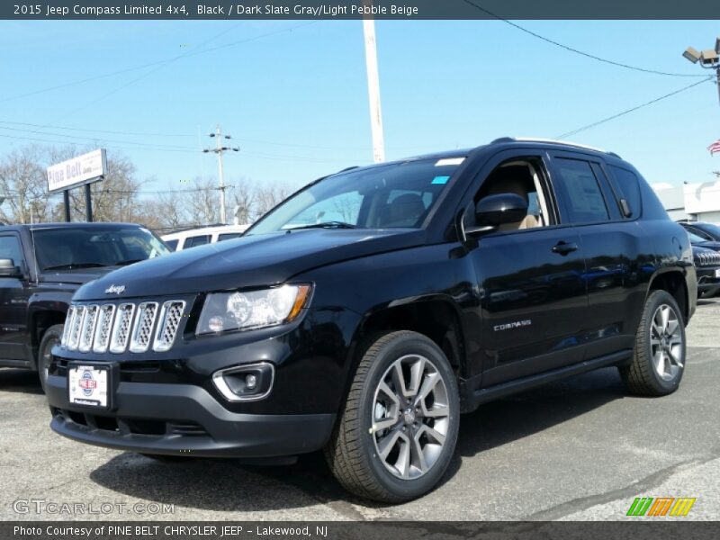 Black / Dark Slate Gray/Light Pebble Beige 2015 Jeep Compass Limited 4x4