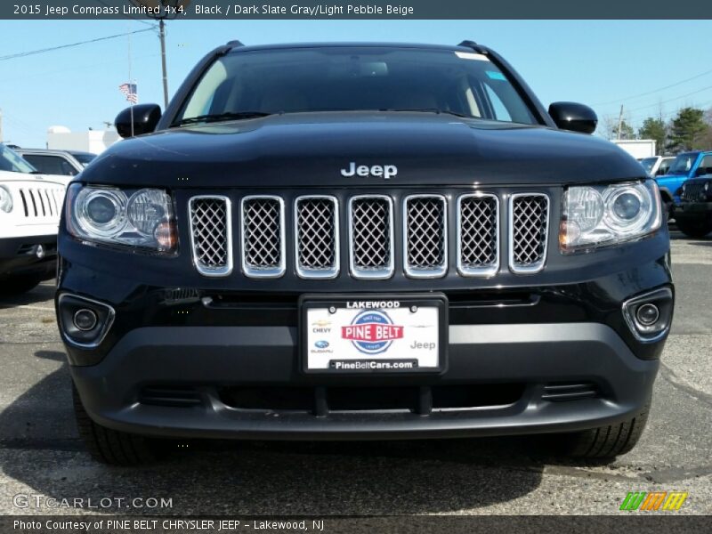 Black / Dark Slate Gray/Light Pebble Beige 2015 Jeep Compass Limited 4x4