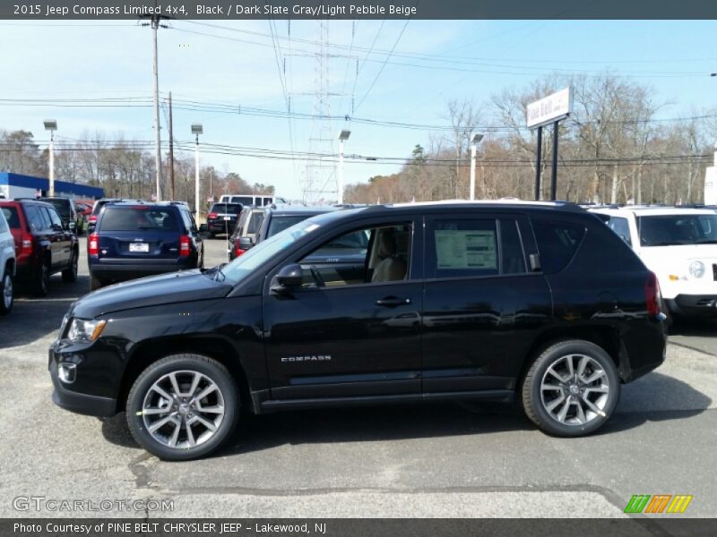 Black / Dark Slate Gray/Light Pebble Beige 2015 Jeep Compass Limited 4x4