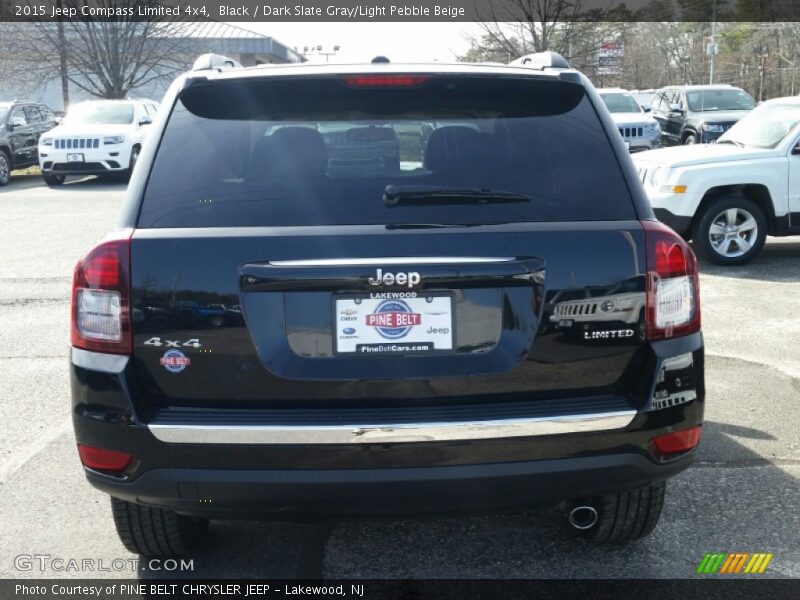 Black / Dark Slate Gray/Light Pebble Beige 2015 Jeep Compass Limited 4x4