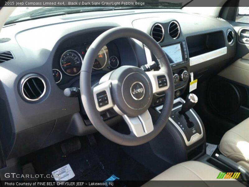 Black / Dark Slate Gray/Light Pebble Beige 2015 Jeep Compass Limited 4x4