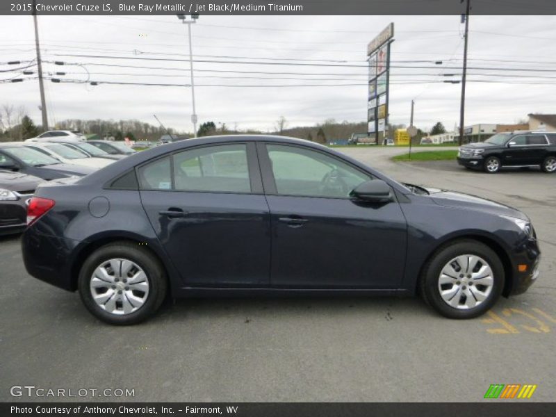 Blue Ray Metallic / Jet Black/Medium Titanium 2015 Chevrolet Cruze LS