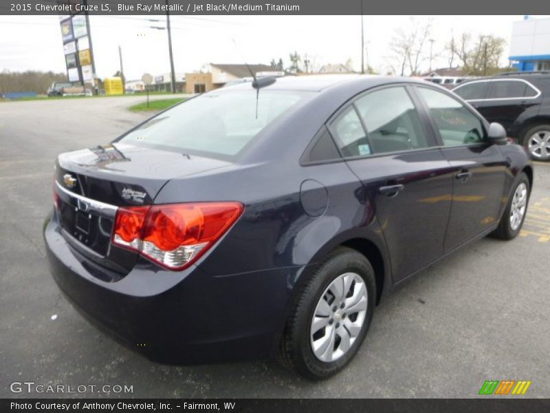 Blue Ray Metallic / Jet Black/Medium Titanium 2015 Chevrolet Cruze LS
