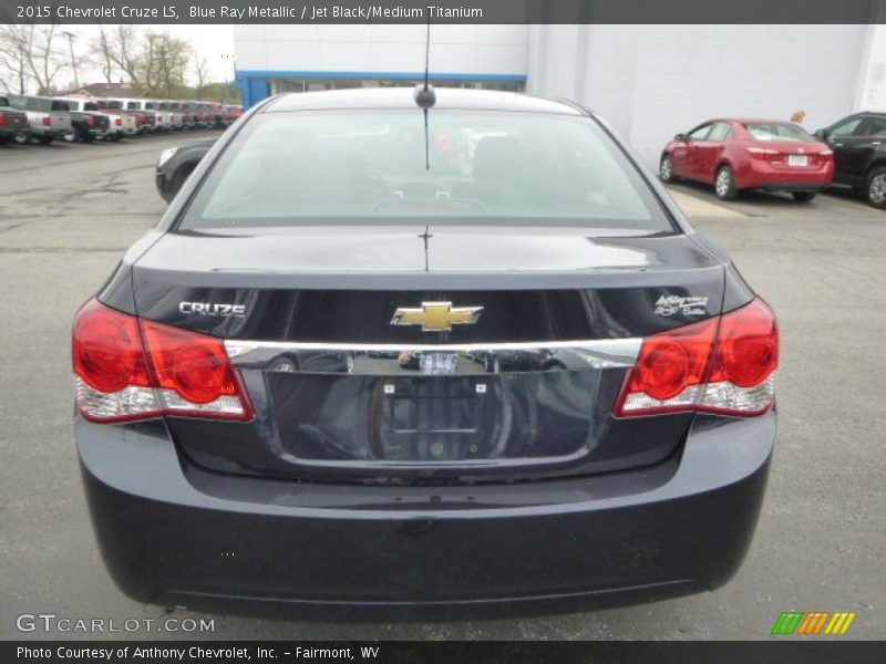 Blue Ray Metallic / Jet Black/Medium Titanium 2015 Chevrolet Cruze LS