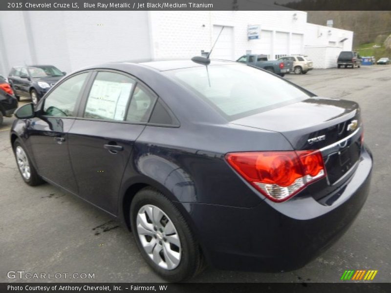 Blue Ray Metallic / Jet Black/Medium Titanium 2015 Chevrolet Cruze LS