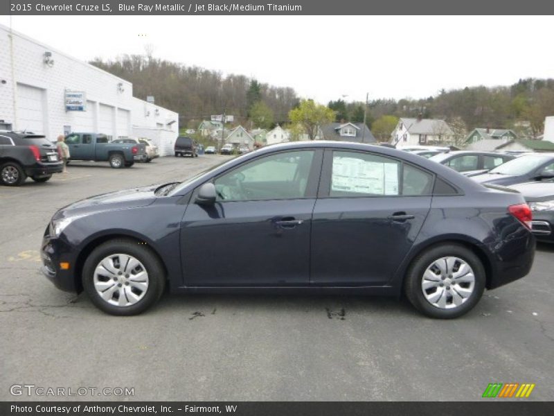Blue Ray Metallic / Jet Black/Medium Titanium 2015 Chevrolet Cruze LS