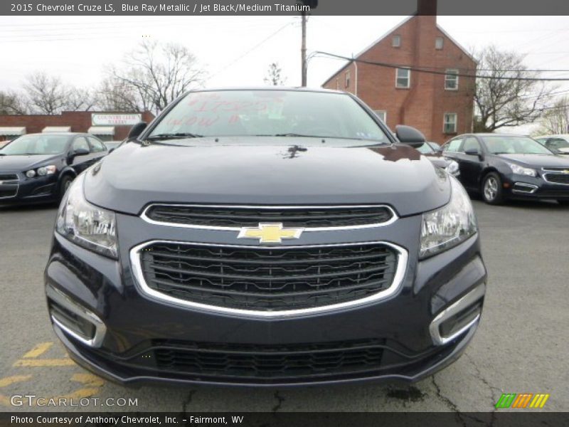 Blue Ray Metallic / Jet Black/Medium Titanium 2015 Chevrolet Cruze LS