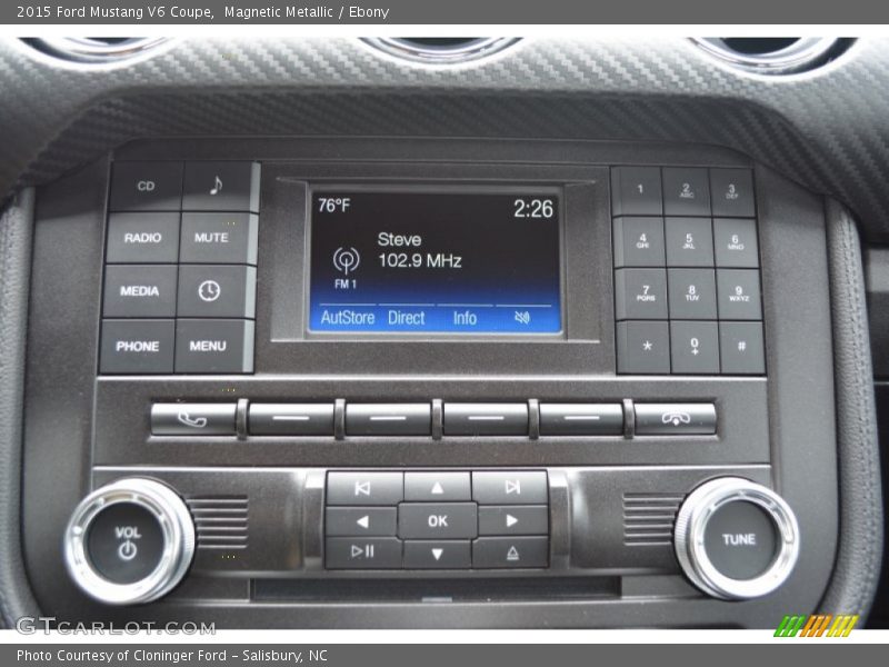 Magnetic Metallic / Ebony 2015 Ford Mustang V6 Coupe