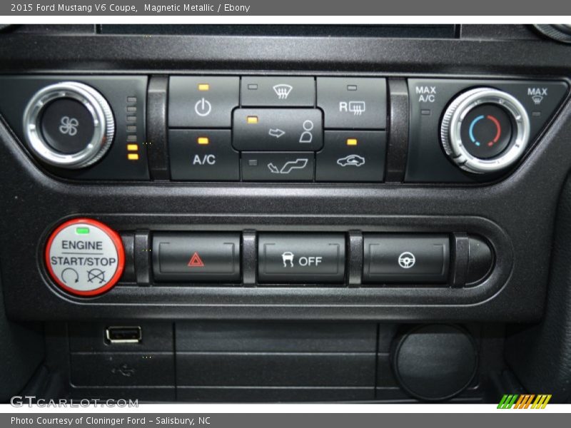 Magnetic Metallic / Ebony 2015 Ford Mustang V6 Coupe
