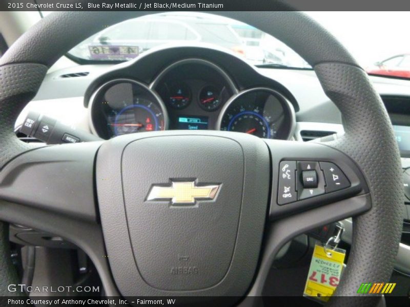 Blue Ray Metallic / Jet Black/Medium Titanium 2015 Chevrolet Cruze LS