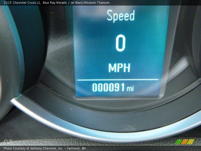 Blue Ray Metallic / Jet Black/Medium Titanium 2015 Chevrolet Cruze LS