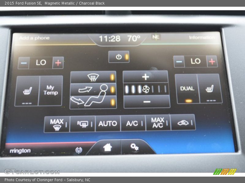 Magnetic Metallic / Charcoal Black 2015 Ford Fusion SE