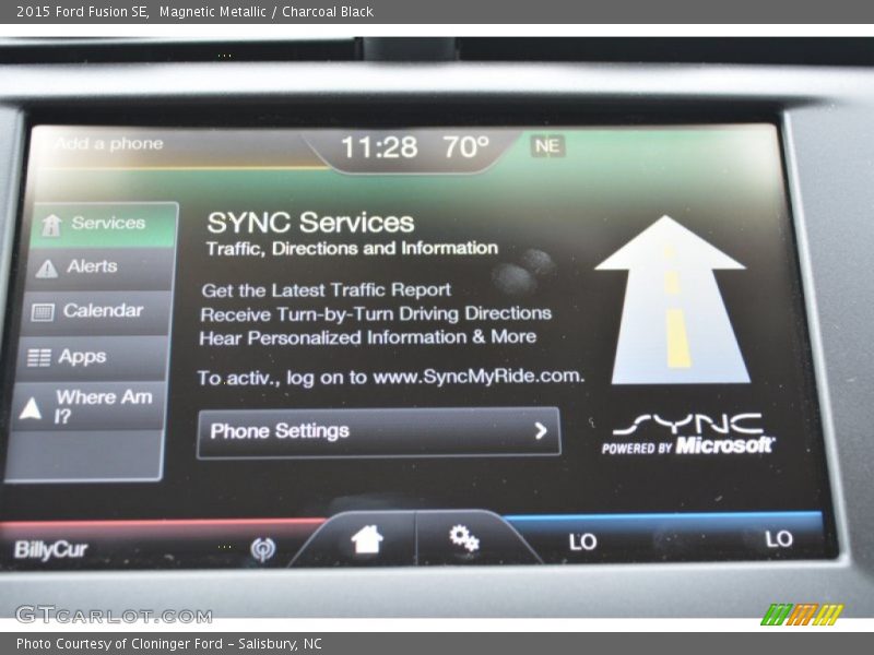 Magnetic Metallic / Charcoal Black 2015 Ford Fusion SE