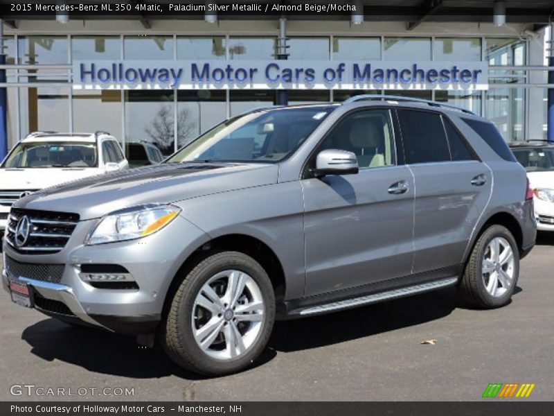 Paladium Silver Metallic / Almond Beige/Mocha 2015 Mercedes-Benz ML 350 4Matic