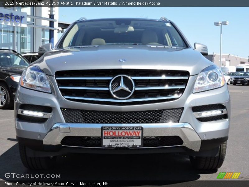 Paladium Silver Metallic / Almond Beige/Mocha 2015 Mercedes-Benz ML 350 4Matic