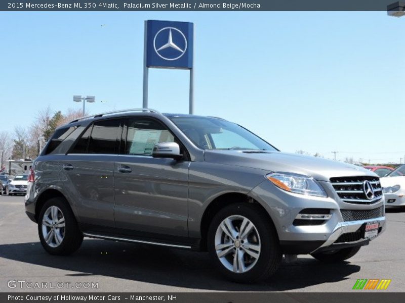 Paladium Silver Metallic / Almond Beige/Mocha 2015 Mercedes-Benz ML 350 4Matic