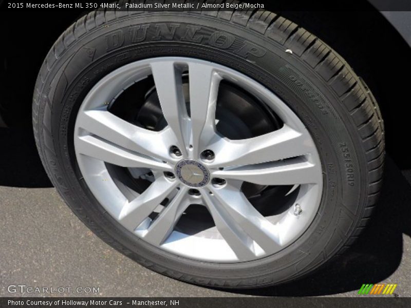Paladium Silver Metallic / Almond Beige/Mocha 2015 Mercedes-Benz ML 350 4Matic
