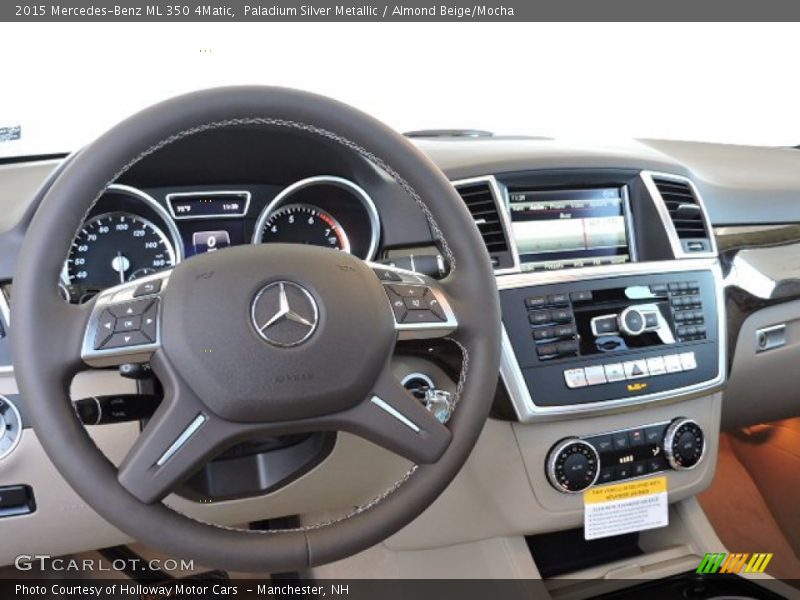 Paladium Silver Metallic / Almond Beige/Mocha 2015 Mercedes-Benz ML 350 4Matic