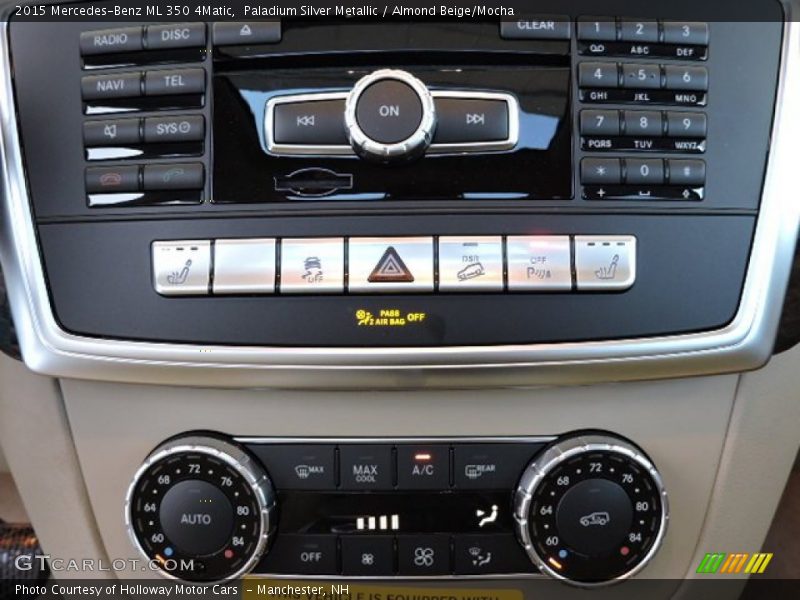 Paladium Silver Metallic / Almond Beige/Mocha 2015 Mercedes-Benz ML 350 4Matic