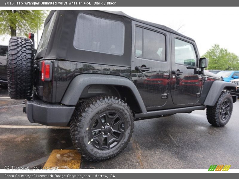 Black / Black 2015 Jeep Wrangler Unlimited Willys Wheeler 4x4