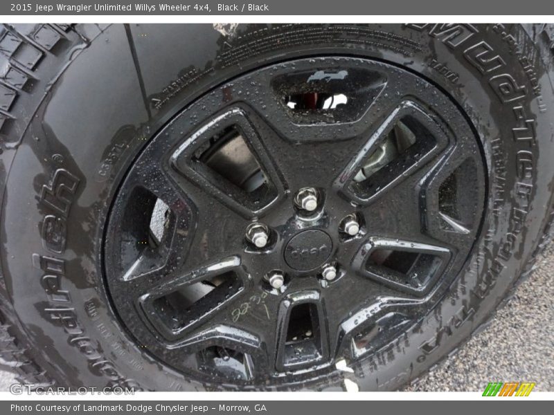 Black / Black 2015 Jeep Wrangler Unlimited Willys Wheeler 4x4