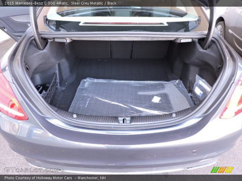 Steel Grey Metallic / Black 2015 Mercedes-Benz C 300 4Matic