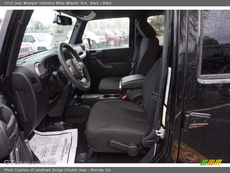 Black / Black 2015 Jeep Wrangler Unlimited Willys Wheeler 4x4
