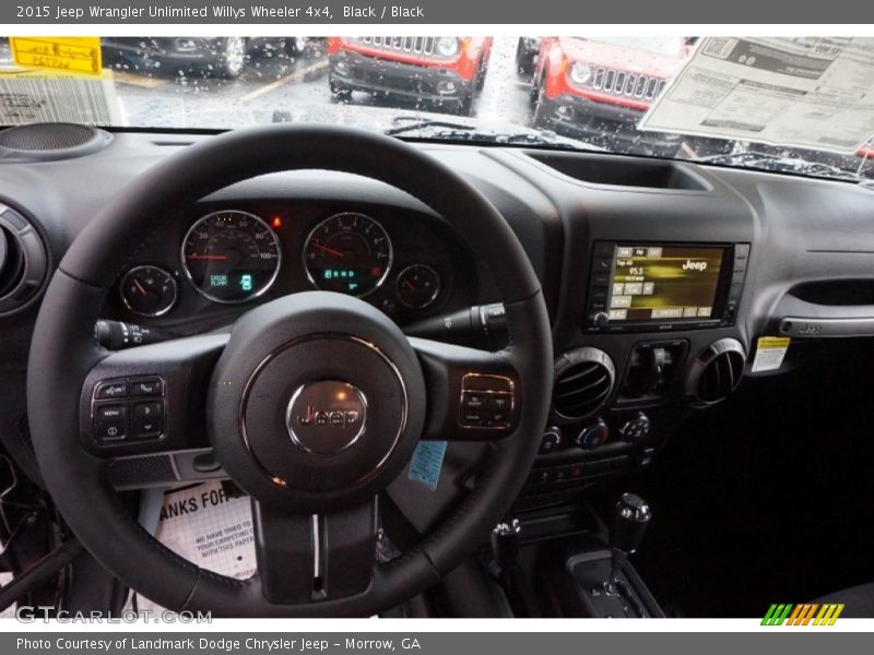 Black / Black 2015 Jeep Wrangler Unlimited Willys Wheeler 4x4