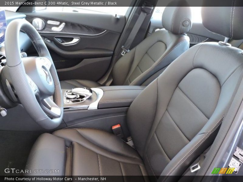 Steel Grey Metallic / Black 2015 Mercedes-Benz C 300 4Matic