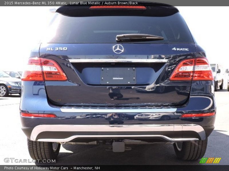Lunar Blue Metallic / Auburn Brown/Black 2015 Mercedes-Benz ML 350 4Matic