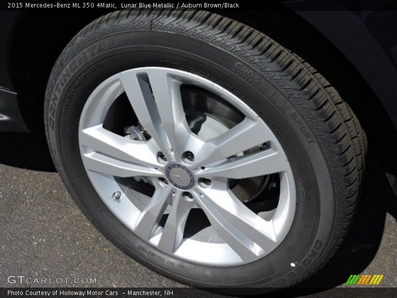 Lunar Blue Metallic / Auburn Brown/Black 2015 Mercedes-Benz ML 350 4Matic