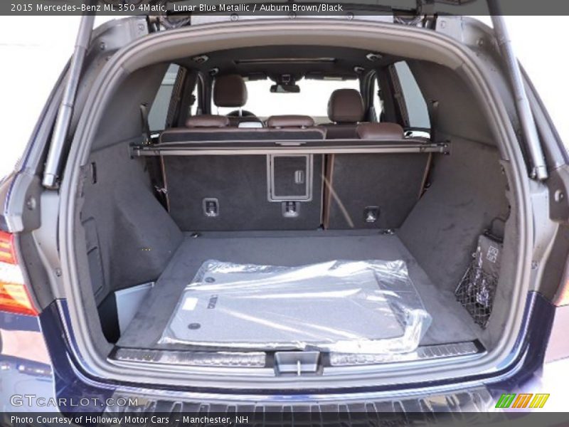 Lunar Blue Metallic / Auburn Brown/Black 2015 Mercedes-Benz ML 350 4Matic