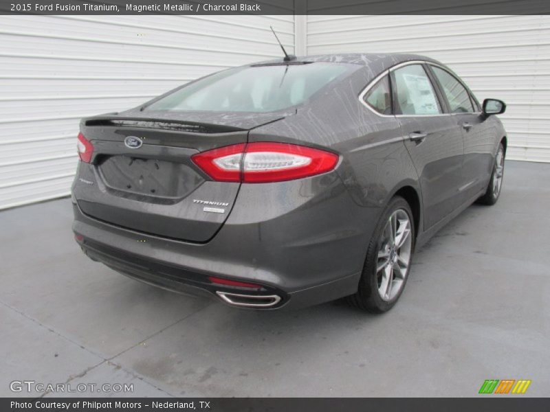 Magnetic Metallic / Charcoal Black 2015 Ford Fusion Titanium