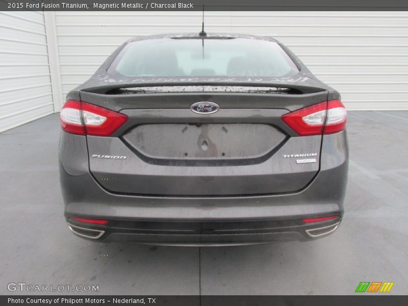 Magnetic Metallic / Charcoal Black 2015 Ford Fusion Titanium