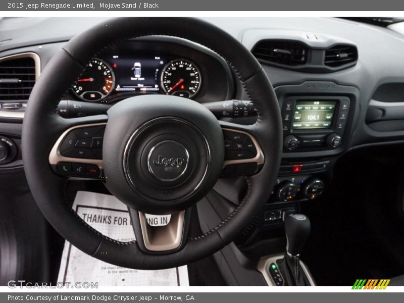 Mojave Sand / Black 2015 Jeep Renegade Limited