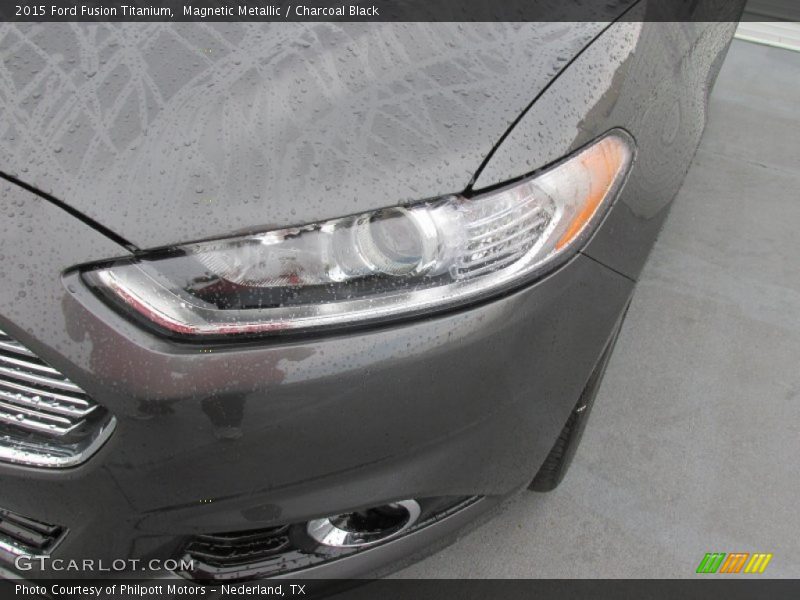 Magnetic Metallic / Charcoal Black 2015 Ford Fusion Titanium