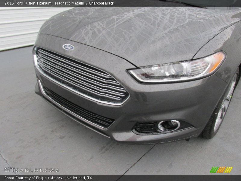 Magnetic Metallic / Charcoal Black 2015 Ford Fusion Titanium