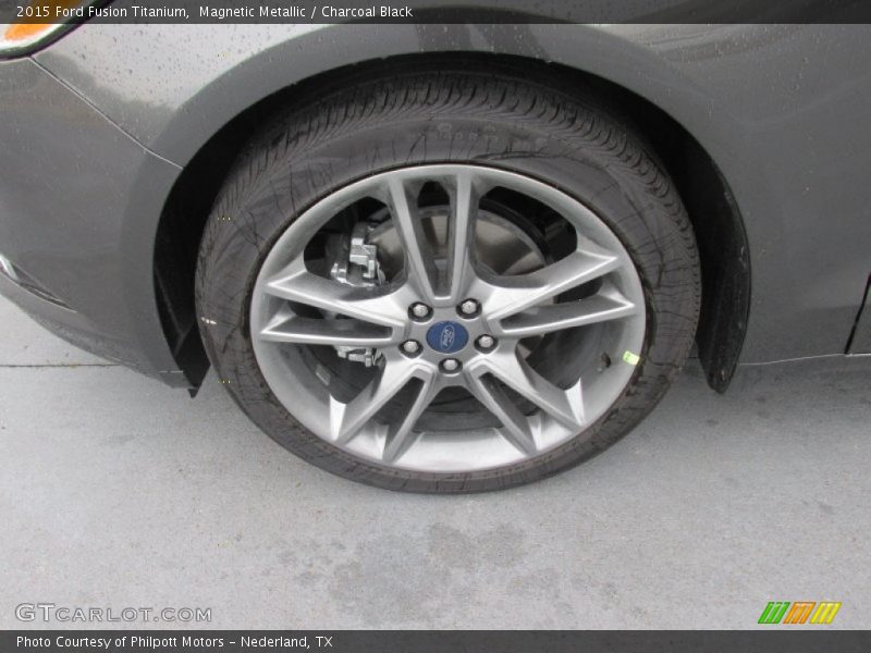 Magnetic Metallic / Charcoal Black 2015 Ford Fusion Titanium